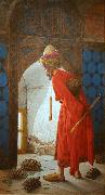 Osman Hamdy Bey The Tortoise Trainer oil painting artist